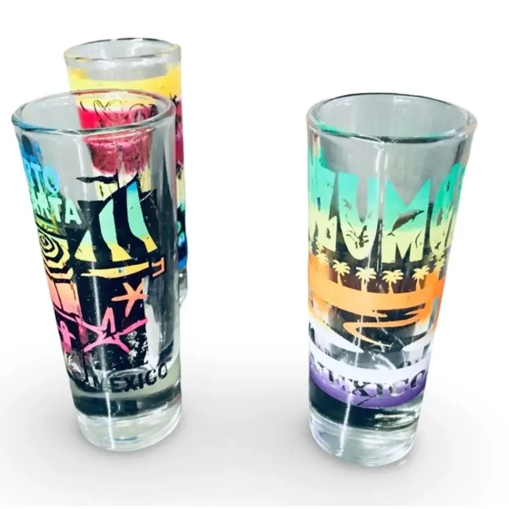 Lot of 6 Souvenir Shot Glasses